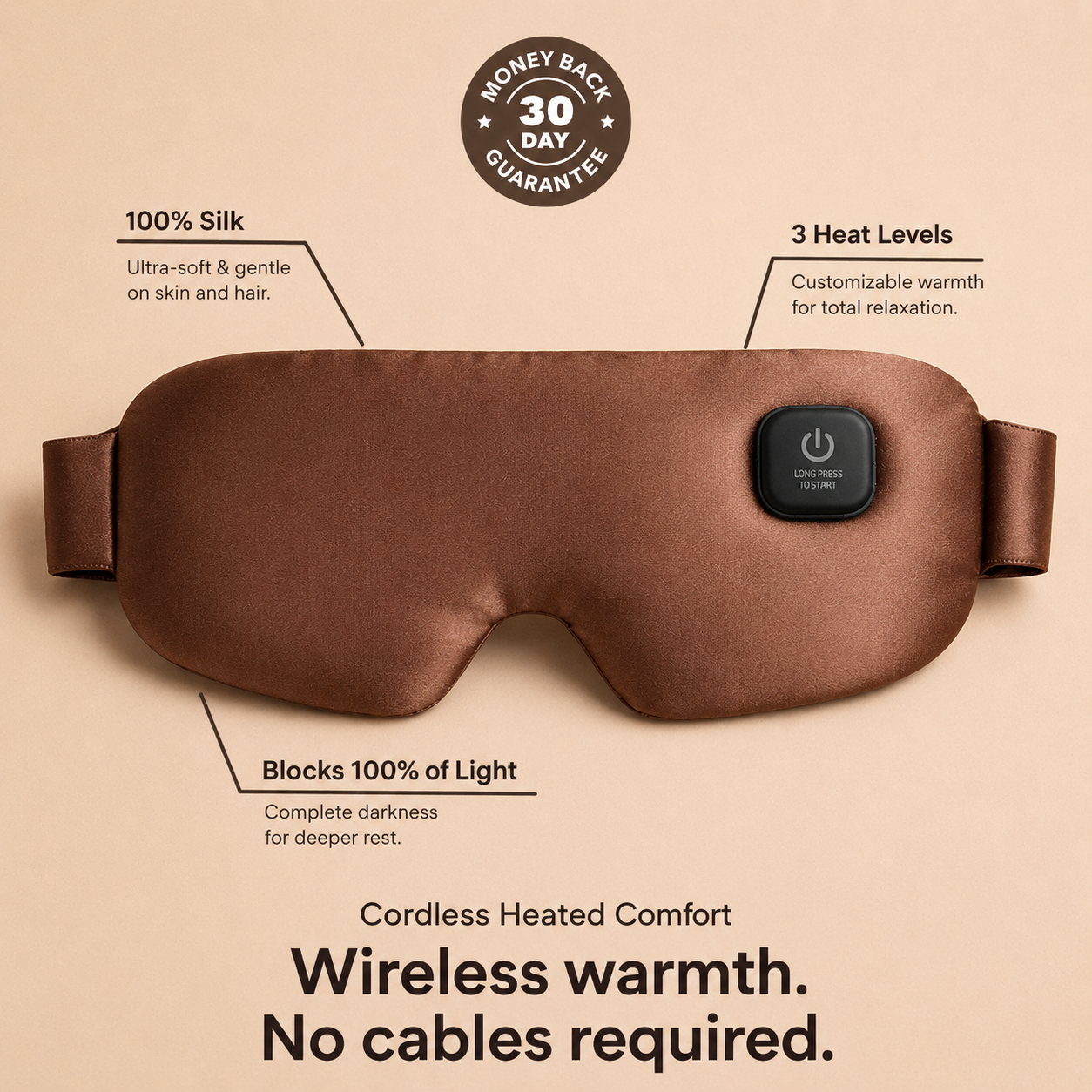 Zunada Heated Silk Eye Mask