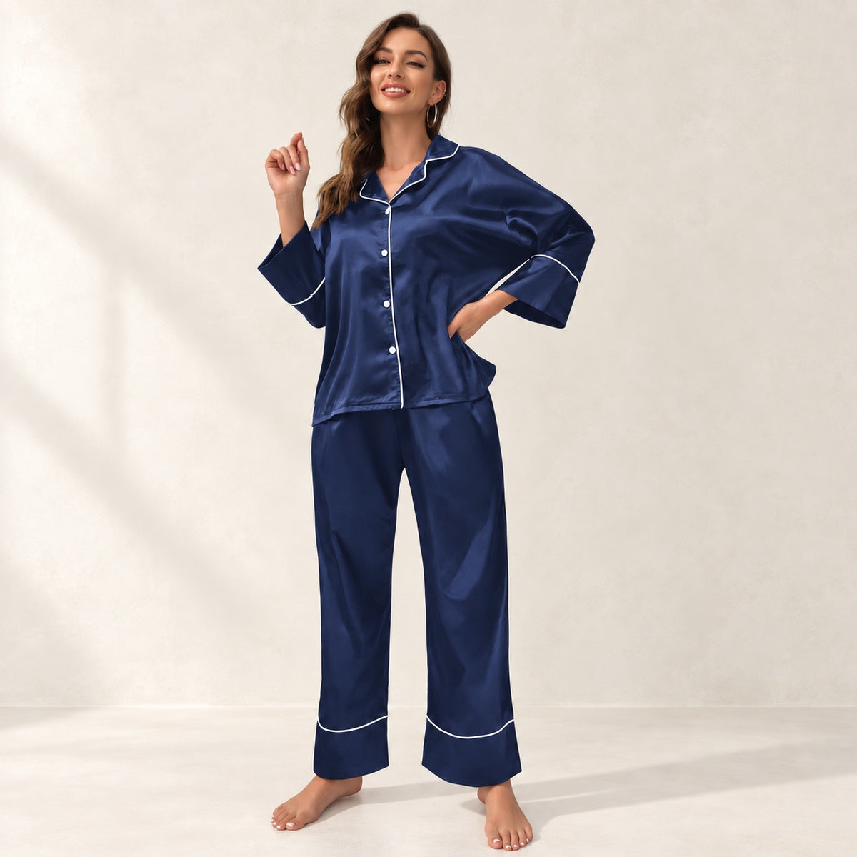 Ensemble pyjama en soie Zunada