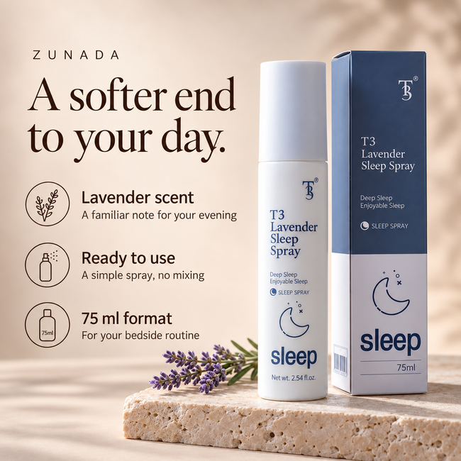 Lavender Sleep Mist — lavender scent, ready-to-use spray, 75 ml