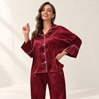 Ensemble pyjama en soie Zunada