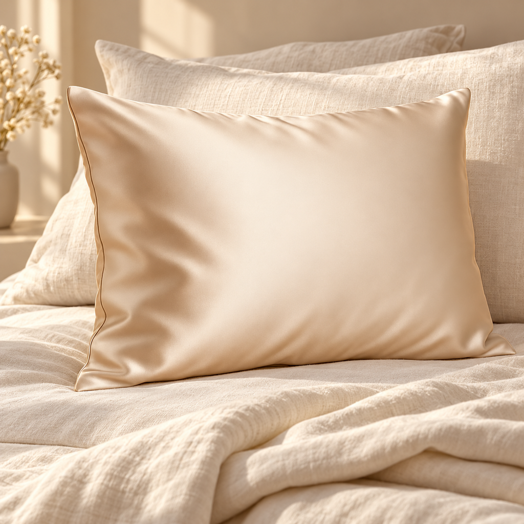 satin pillow cover — Lifestyle photograph